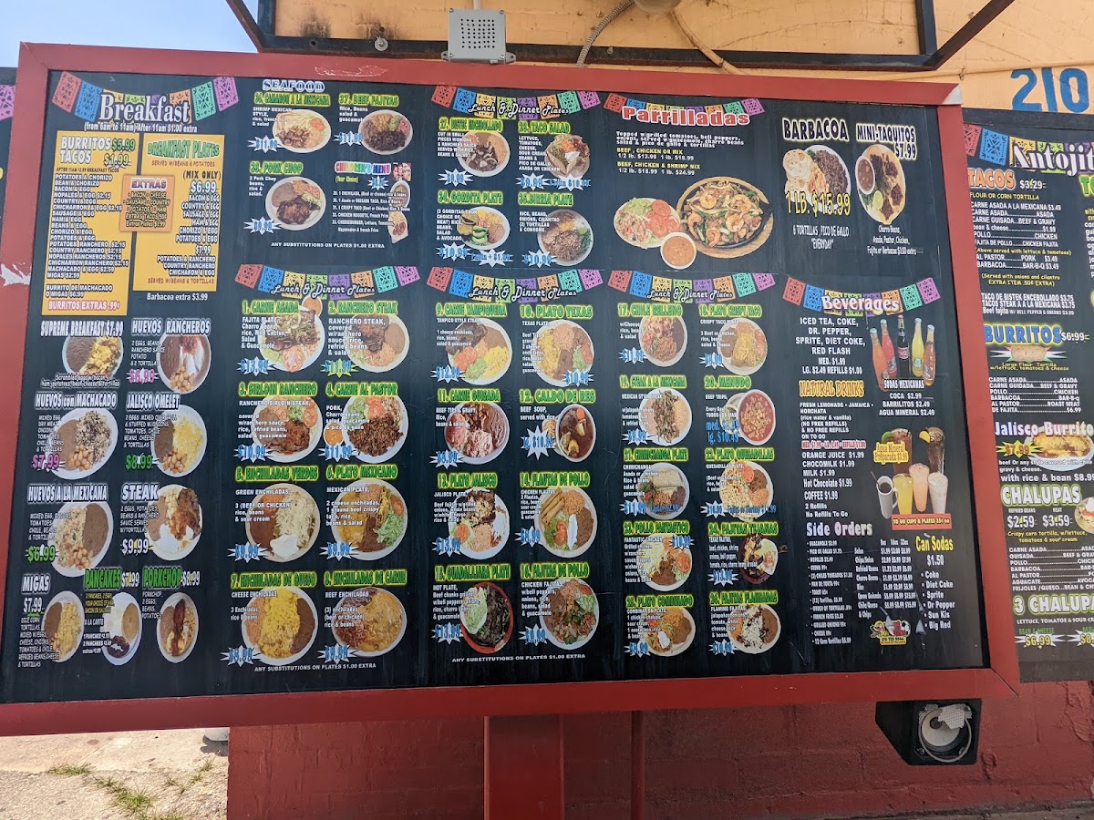 Las Tapatias De Jalisco Menu - Image 1