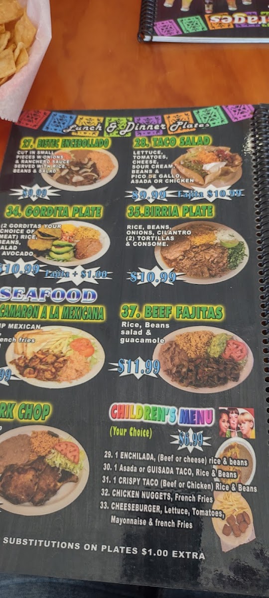 Las Tapatias De Jalisco Menu - Image 2